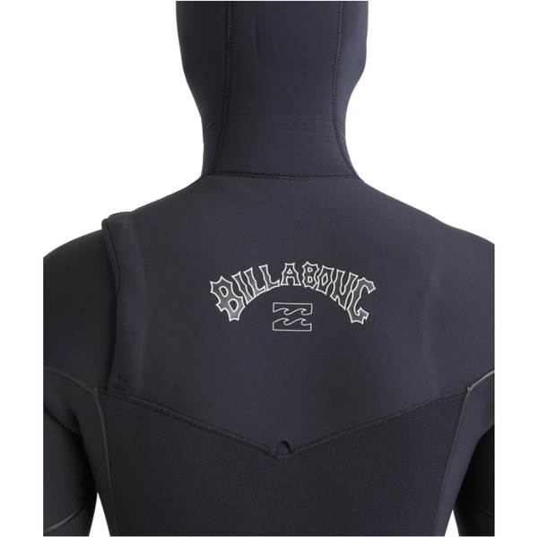 2025 Billabong Mens Furnace Natural 6/5mm Hooded Chest Zip Wetsuit ABYW200121 - Black